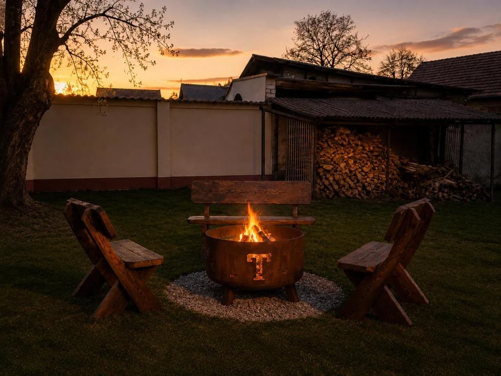 Feuerstelle · Ferienhaus Alte Provinz