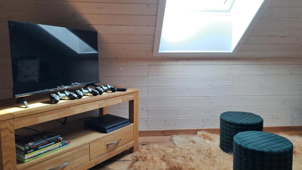 Fernseher und Spielekonsole · Ferienhaus Alte Provinz