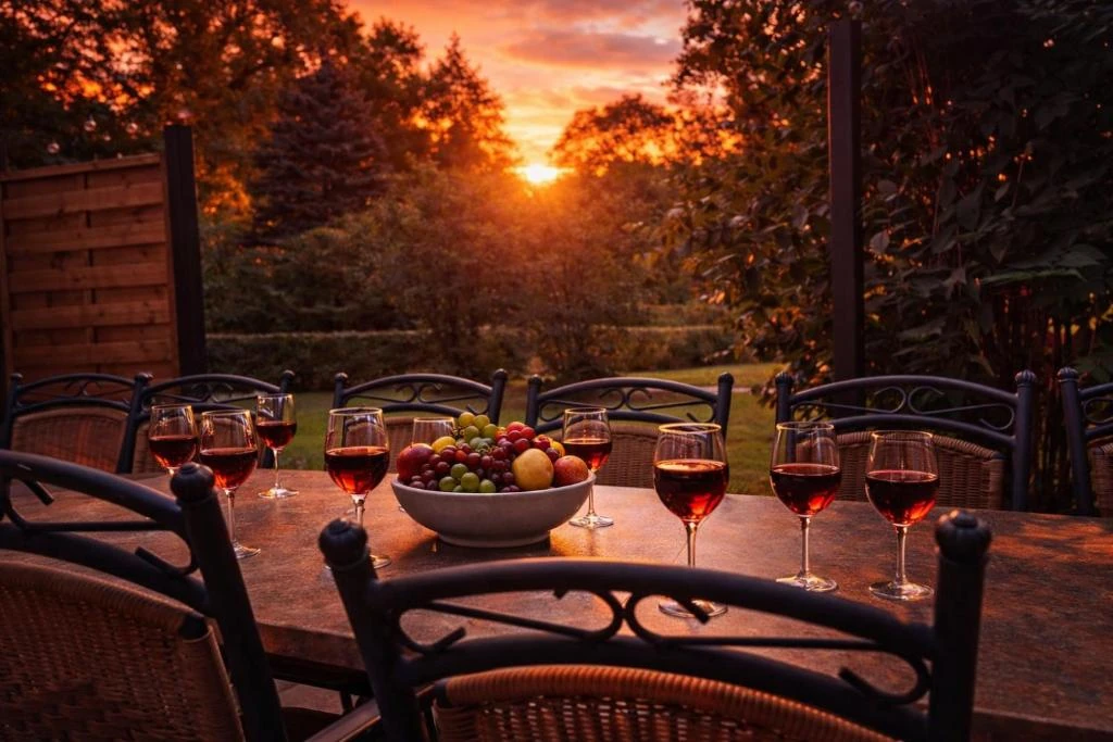 Sonnenuntergang · Ferienhaus Bucheneck