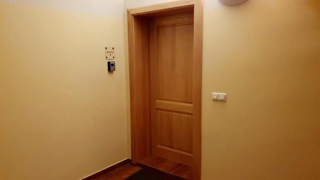 Wohnungseingangstür · Der grüne Fürst · Appartement 1