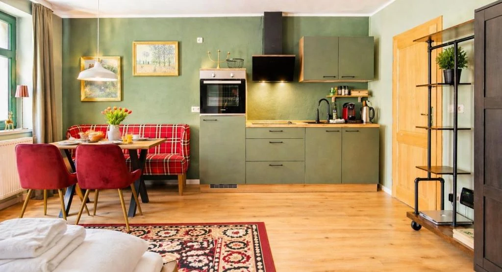 Wohnzimmer · Der grüne Fürst · Appartement 1