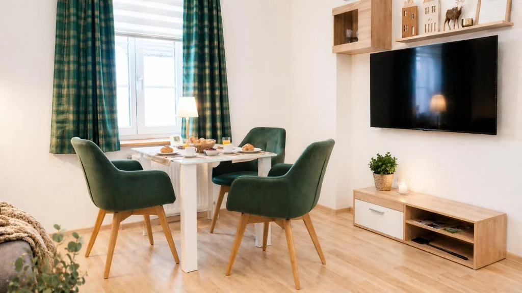 Wohn- und Essbereich · Der grüne Fürst · Ferienwohnung 1