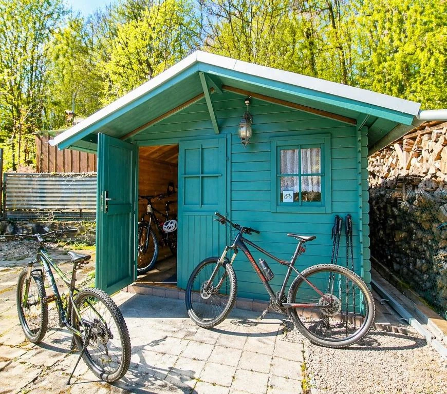 Fahrradschuppen · Der grüne Fürst · Ferienwohnung 2
